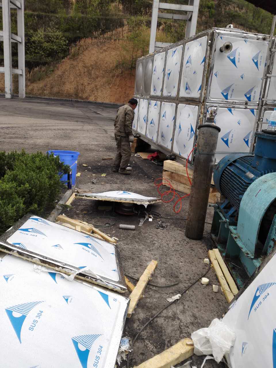 不銹鋼水箱安裝 不銹鋼水箱安裝